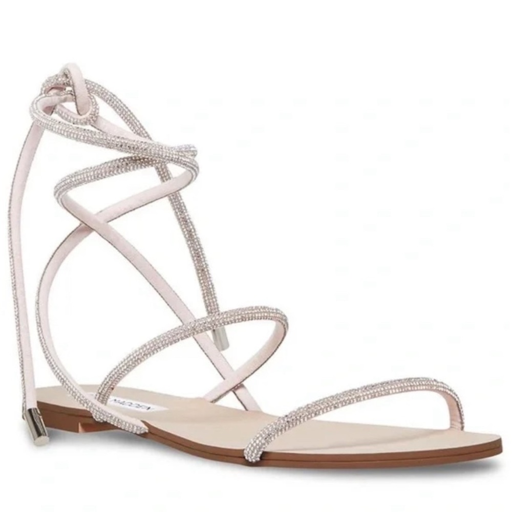 Steve Madden Rhinestone Lace-up Sandals